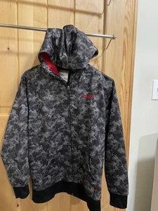 AND1 Boys Jacket Youth 14/16 XL Red Black Zip Up - Picture 1 of 5