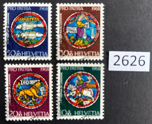 (2626) Switzerland B374-377, and B370-373, CTO, see image - Picture 1 of 2