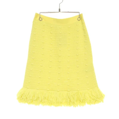 【Faldas】BOTTEGA VENETA Falda Tejido Flecos Amarillo Algodón Bottega Veneta Foto 1 de 4