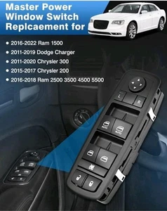 Master Power Window Control Switch For 2011-2022 Dodge Charger Chrysler Ram 1500 - Picture 1 of 9