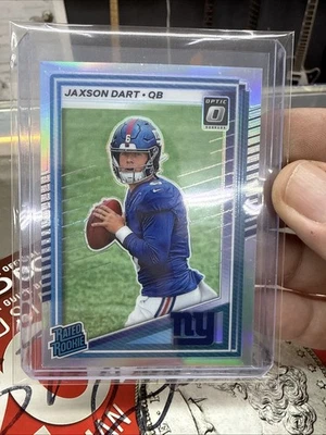 2025 Panini Donruss - Rated Rookie Jaxson Dart Optic Preview Holo Prizm #400 - Image 1 of 4