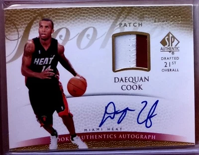 2007-08 UpperDeck Sp Authentic Rookie Auto Daequan Cook 183/599 Card - Image 1 of 2
