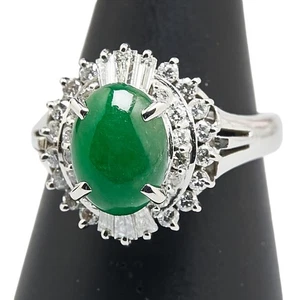 AUTHENTIC Ring ring Pt900 Platinum #12(JP Size) Women - Picture 1 of 7