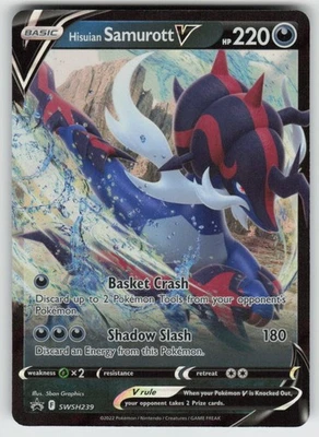 Hisuian Samurott V - Promo Holo SWSH: Sword & Shield Promo Cards SWSH239 NM - Image 1 of 2