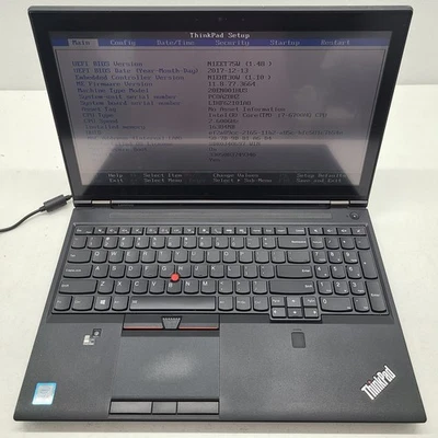 Portátil Lenovo Thinkpad P50 15.6" Intel i7-6700HQ 16GB RAM Sin HD/OS (FL) Foto 1 de 4