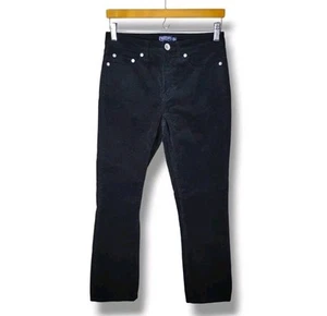 Vineyard Vines Kick Flare Corduroy Pants Size 27 Black Crop 26” Inseam Stretch - Picture 1 of 8