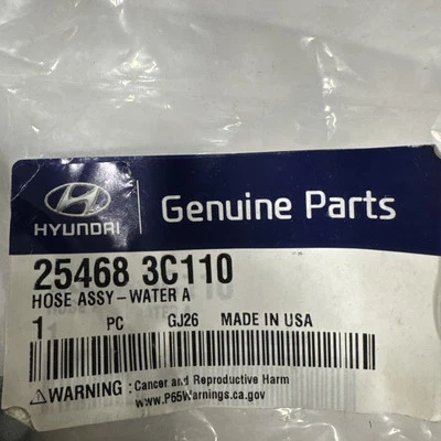 *EE. UU.** Manguera de refrigerante genuina del motor Hyundai 25468-3C110 Foto 1 de 4