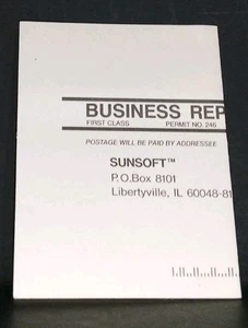 Sunsoft Nes Registration Card SUN-NES-US. Free Shipping - Picture 1 of 6
