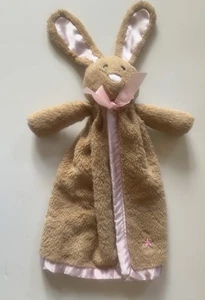 Scentsy Buddy Brown Bunny Sicherheitsdecke Lovey Pink Satin - Bild 1 von 8