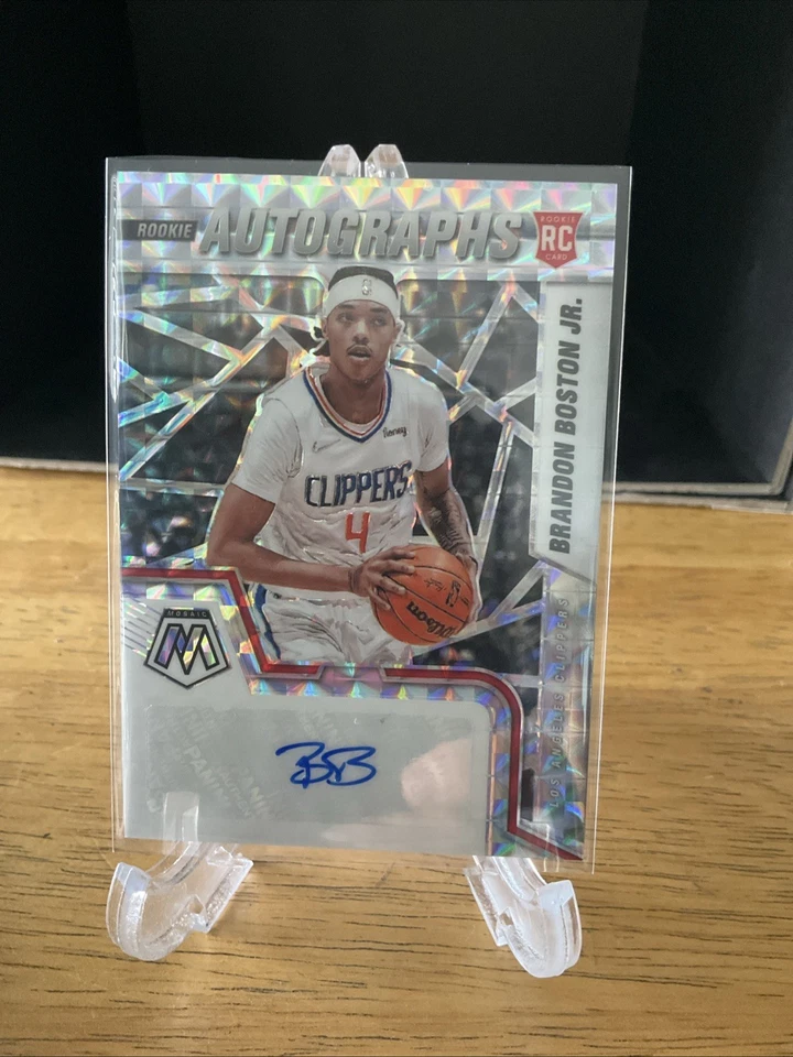 2021-22 Panini Mosaic Brandon Boston Jr. Mosaic Prizm Rookie RC Auto #RAM-BBJ - Image 1 of 2