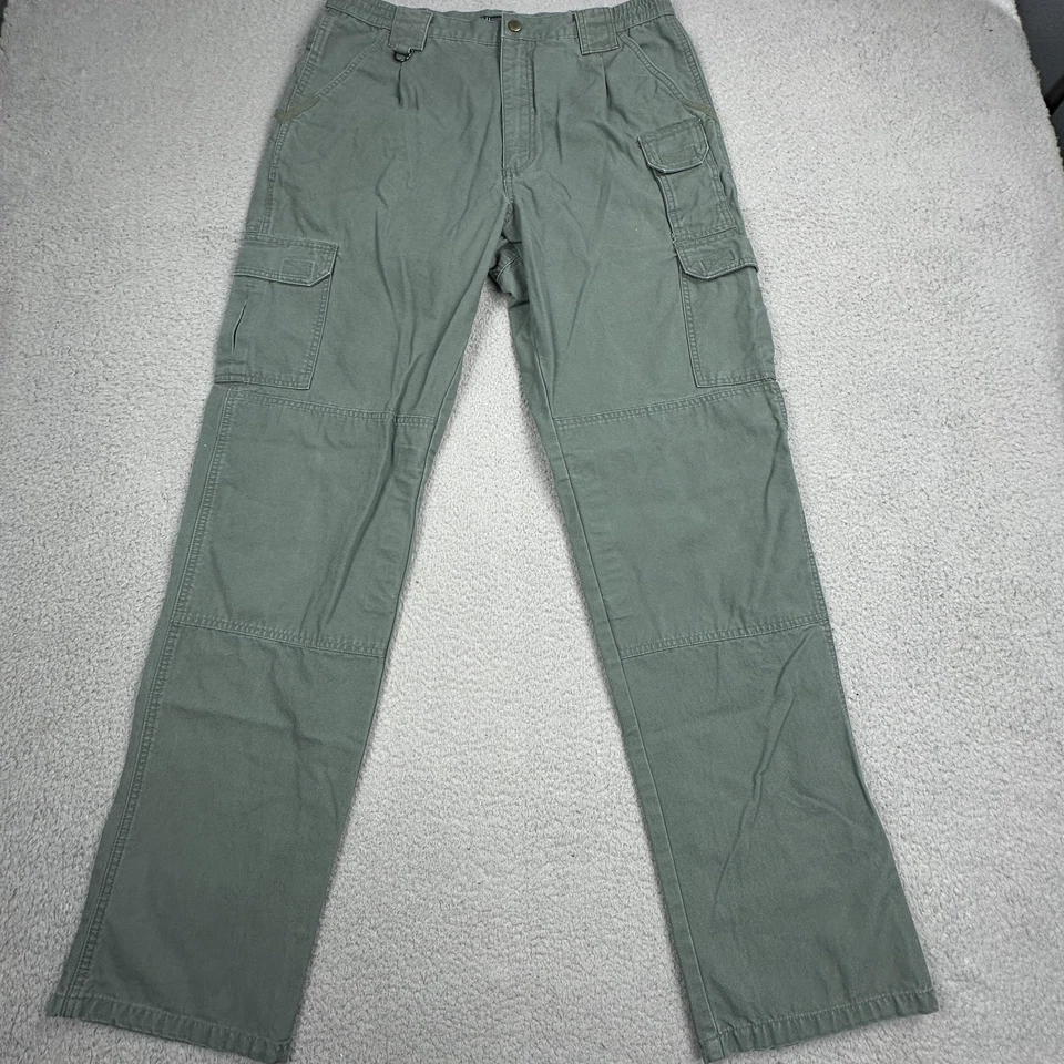 Calça tática masculina 5.11 34x36 verde carga caminhada ao ar livre roupa de trabalho ajuste regular - Imagem 1 de 4