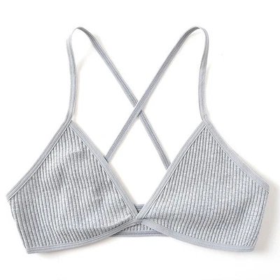 3 PIEZAS Sexy Mujer Sujetadores Bralette Inalámbricos Cuello en V Sujetador Francés Sin Acolchado Suave Foto 1 de 4