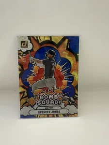 2025 Donruss Bomb Squad Spencer Jones #2 Blue Xplosion /49 NY Yankees - Picture 1 of 1