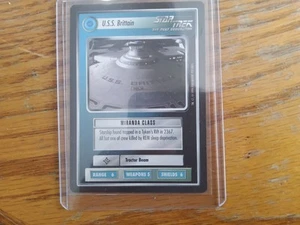 1994 Star Trek CCG: 1st Edition Premiere Black Border USS BRITTAIN - Picture 1 of 1