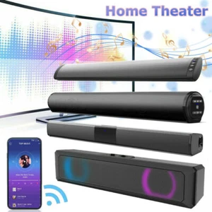 Surround Sound Bar 4 Speak Wireless Bluetooth Subwoofer TV Home Theater & Remote - Picture 1 of 31