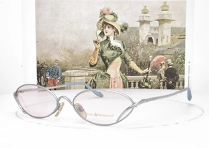 VIVIENNE WESTWOOD Eyeglasses Titanium Vintage Pearly Blue SILVER 53mm 003 F39 - Picture 1 of 10