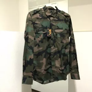 UNBENUTZT VALENTINO Drachenstickerei Tarnung Langarmshirt - Bild 1 von 8