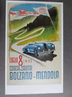 Dalkeith Postcard Italian Racing Uphil Race 1951 Bolzana  Mendola Lenhart Poster