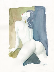 LEONE FROLLO - Tavola originale Illustrazione n. 137 La ragazza con l'orecchino - Picture 1 of 1