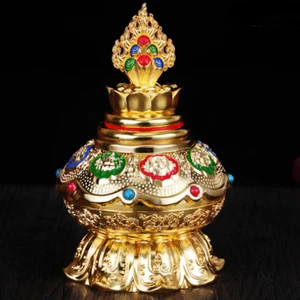 14 cm Bodenschatzflasche Zubehör acht glückverheißende Muster Guanyin Wassermann - Bild 1 von 6