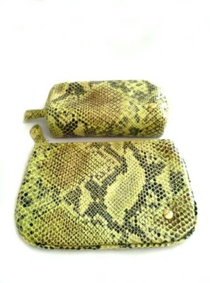 Stephanie Johnson Colección Lima Mediana Bolsa Plana Mini Conjunto Estampado Pitón  Foto 1 de 4