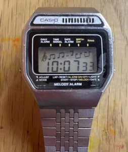 CASIO H111 82 Melody Watch - Used, Working Black - Picture 1 of 8