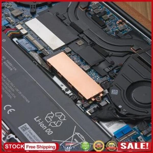 UK Copper M.2 Heatsink 386.4w/(m.k) 2280 SSD Copper Cooler for M.2 NVMe 2280 SSD - Bild 1 von 12