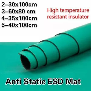 Anti Static ESD Mat Rubber High Temperature Insulator Pad Soldering Repair - Picture 1 of 7