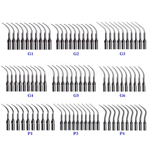 9 Types Dental Ultrasuoni Scaler punte Scaling Perio Tips fit EMS Woodpecker G-P - Afbeelding 1 van 29