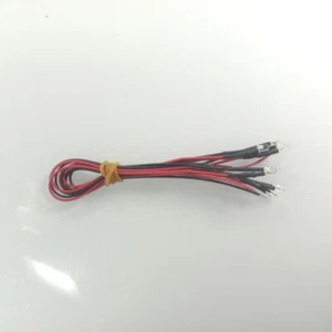 5pcs 3mm 12V Wired LEDs White Blue Green UV Red Yellow Pink Cables Orange LED - Picture 1 of 13
