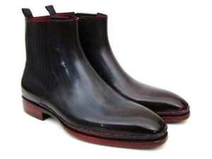 Paul Parkman Men's Chelsea Boots Navy & Bordeaux (ID#BT54F11) - Picture 1 of 7