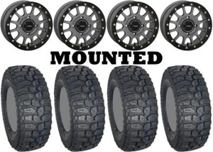 Kit 4 Broad Peak Baer X/T 32x10-14 on System 3 SB-5 Beadlock Matte Gray TER - Picture 1 of 5