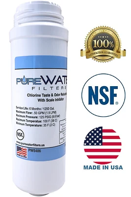 Cartucho de filtro de agua de repuesto KQ8 PW5486 para cerveceros comerciales Keurig Foto 1 de 4