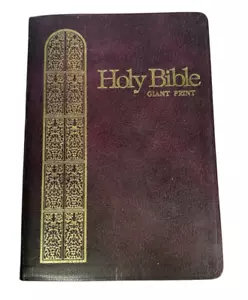 Holy Bible King James Version Giant Print Large Print Vintage 1976 Regency - Imagen 1 de 12