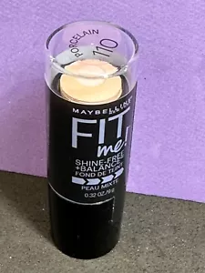 Base Maybelline FIT ME ~ Shine Free + Balance 0,32 oz #110 porcelana - Imagen 1 de 6
