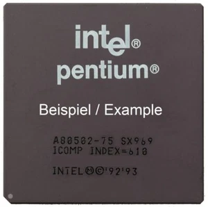 Intel Pentium 100 A80502100 SY007 Socket/Socket 7 100MHz/66MHz CPU Processor - Picture 1 of 1