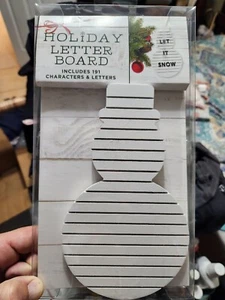 HOLIDAY LETTER BOARD W/191 CHARATERS AND LETTERS - Picture 1 of 4