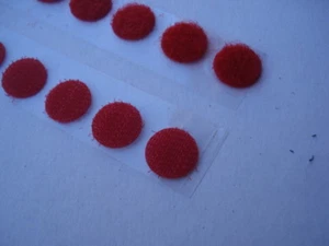 Pellet scratching stripe fastener diameter 13mm RED adhesive- lot of 50 pieces - Picture 1 of 3