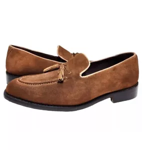 Anthony Veer Kennedy Quaste Wildleder Halbschuhe Schuhe Herren Gr. 9 D honigbraun NEU $ 235 - Bild 1 von 7