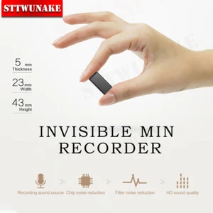 Ultra mince Mini enregistreur caché écoute dispositif d'espionnage - Imagen 1 de 12