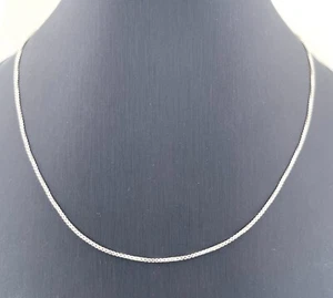 Box Chain Sterling Silver Made in Italy 20” - Picture 1 of 5