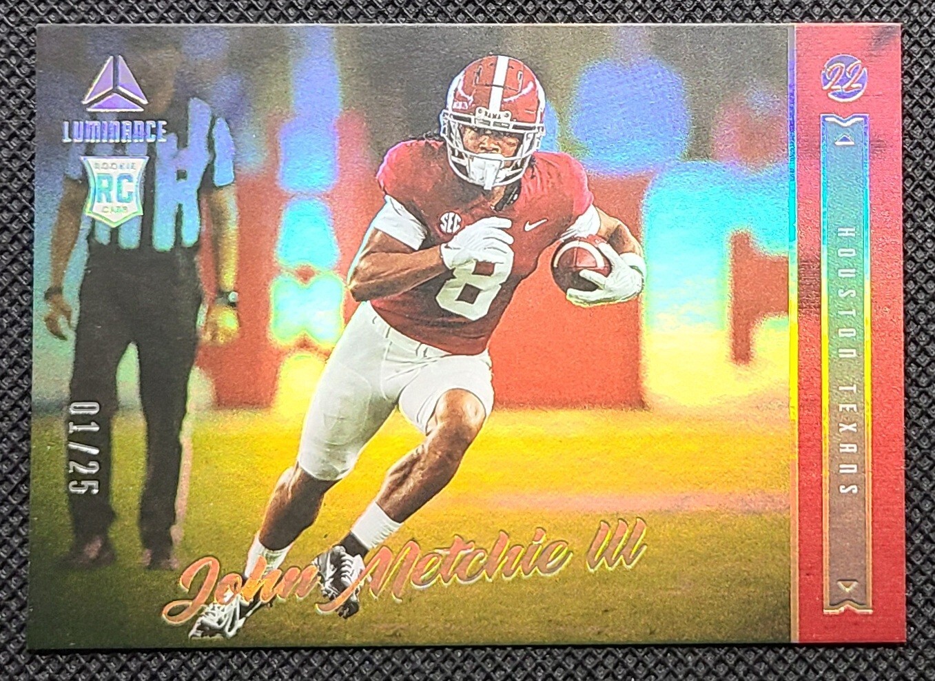 2022 Panini Luminance John Metchie III Red /25 Rookie #193 TEXANS