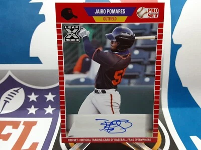 ⚾️2021 Leaf Pro Set Blaster Auto Jairo Pomares #PS-JP1 - Image 1 of 2