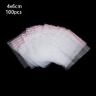 Home Mini Packaging Storage Poly Clear Jewelry Zip Bags PE Pouch Plastic