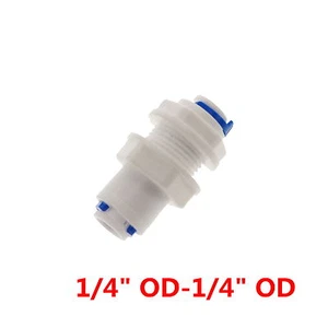 Conector rápido montaje de agua RO Pushfit tubo de ajuste OD 1/4" Pushfit igual - Imagen 1 de 5