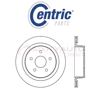 Centric Drilled Slotted Disc Brake Rotor for 2002-2007 Dodge Ram 1500 3.7L cb Foto 1 de 4