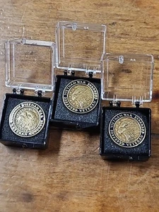 Three(3) NOS Vietnam War Veteran 50th Anniversary Eagle Commemorative Lapel Pins - Picture 1 of 2