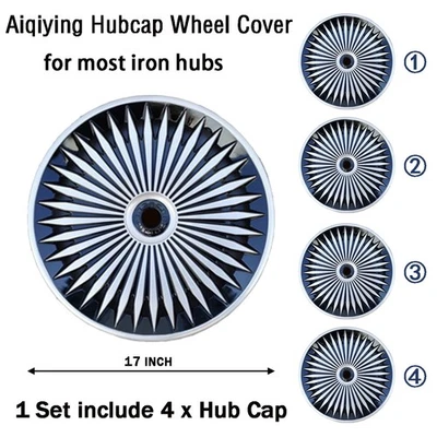 Cubiertas de buje de nivel de apariencia de alta calidad de 4*17 pulgadas, para Dodge Journey 2013-2020 Foto 1 de 4