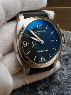 Panerai Luminor GMT Manufacturer Pam00320 "P" 90% LNIB 9K Retail! Great Daily! - Image 1 of 4
