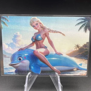 Elsa Frozen Anime Waifu Card Doujin ACG Dea Holo - Foto 1 di 4